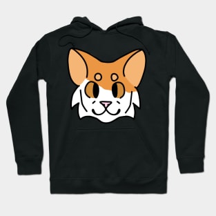 Orange and White Cat Hoodie